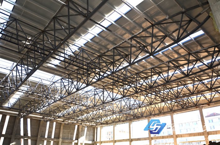 呼市全民健身體育館網架屋面